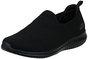 【中古】【輸入品・未使用】Skechers Womens Ultra Flex - Harmonious Slip On Black/White Sneaker - 9