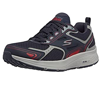 【中古】【輸入品・未使用】[スケッチャーズ] メンズ Gorun Consistent レザー スニーカー 紳士靴 カジュアル レースアップ 男性用 (25cm) (ネイビー/レッド)