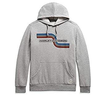 【中古】【輸入品・未使用】Harley-Davidson メンズ レトロ ガスタンク グラフィック スリムフィット プルオーバー パーカー (グレー) US サイズ: X-Large カラー: グレー