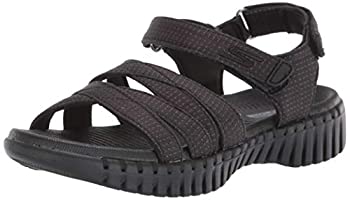 【中古】【インポート品・未当て嵌める】Skechers レディース アンクルストラップ 運動競技サンダル US 大きさ: 7 色つや: 黒いこと