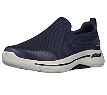 【中古】【輸入品・未使用】Skechers メンズ Gowalk アーチフィット アスレチック スリッポン カジュアルローファー ウォーキングシューズ スニーカー, ネイビー/グレー, 7