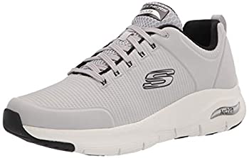 【中古】【輸入品・未使用】Skechers Men's Sneaker, Light Gray/Black, 9.5