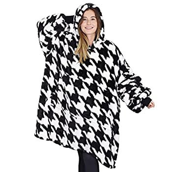 【中古】【輸入品・未使用】Tirrinia オーバーサイズ ウェアラブルブランケット スウェットシャツ 快適なフラシ天 巨大な千鳥格子パーカー ウェアラブルブランケット ギフト｜スカイマーケットプラス