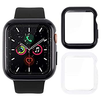 【中古】【インポート品・未当て嵌める】Tranesca 38粍か細い捉え所のないApple Watch容れもの 超薄型雨合羽TPU盛りだくさん取りまかなう強化因子ガラススクリーンプロテクター Apple Watch Series 2とSeries 3用 (ブ