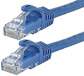 【中古】【輸入品・未使用】Monoprice Cat6 イーサネットパッチケーブル - 5フィート - ブルー (12個パック) スナッグレス RJ45 550MHz UTP、純裸銅線、24AWG - FLEXbootシ｜スカイマーケットプラス