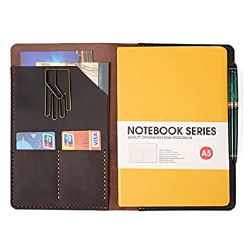 【中古】【輸入品・未使用】wowlomo レザーノートブックカバー A5 Moleskineノートブック用 - 8.3インチ x 5インチ ハンドメイド ソフトレザージャーナルカバー ヴィンテー