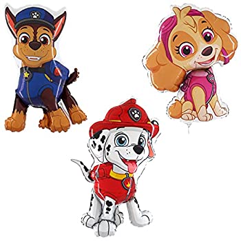 【中古】【輸入品・未使用】Toyland? ポウパトロールフォイルバルーン3パック-マーシャル、スカイ&チェイスキャラクターフォイルバルーン-キッズパーティーバルーン｜スカイマーケットプラス