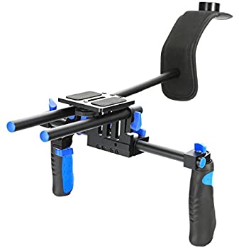 【中古】【輸入品・未使用】MARSRE すべてのDSLRビデオカメラとDVカムコーダーのためのカメラ/ビデオカメラのマウントスライダーでカメラショルダーマウントを作るDSLRショ