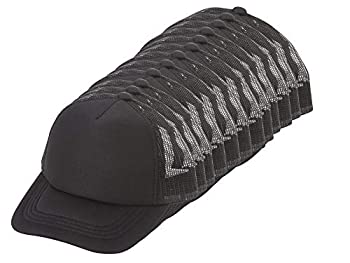【中古】【インポート品・未当てはめる】TOP HEADWEAR 12容器に並べる 若い者 合わせる能力のある トラッカー 質問用紙 メッシュ旗がしら, 黒いこと, One Size