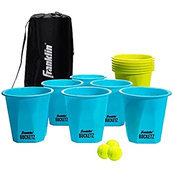 【中古】【輸入品・未使用】Franklin Sports Bucketz ポンゲーム ? 完璧なテールゲートゲームとビーチゲーム ? ポンセットにはバケツ12個、ボール3個、キャリーケース1個 20,208円