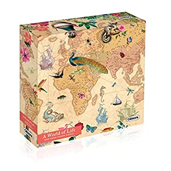 【中古】【輸入品・未使用】A World of Life 1000ピース ジグソーパズル | 大人用サステナブルパズル | プレミアム100%リサイクルボード | 大人へのギフトに最適 | Gibsons 16,435円