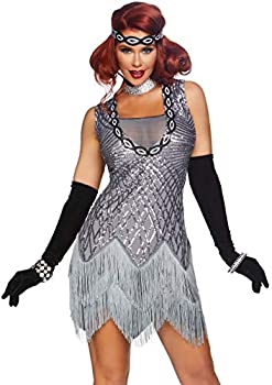【中古】【輸入品・未使用】LEG AVENUE(レッグアベニュー)2PC Roaring Roxy ローリングロキシー SILVER 86855 Mサイズ
