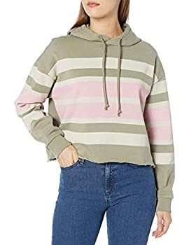 【中古】【輸入品・未使用】RVCA レディース クォーターストライプパーカー US サイズ: Large カラー: グリーン