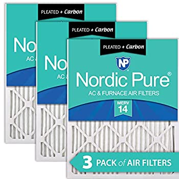 【中古】【輸入品・未使用】Nordic Pure 14x20x1 (13_1/2x19_1/2) MERV 14 Plus カーボン プリーツ AC 炉 エアフィルター 2 x 19 1/2 x 3/4 (13.5 x 19.5 x 0.75)