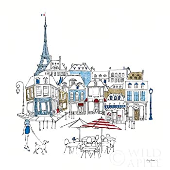 【中古】【輸入品・未使用】Posterazzi PDX49481LARGE World Cafe II パリカラーフォトプリント 24 x 24インチ マルチ｜スカイマーケットプラス