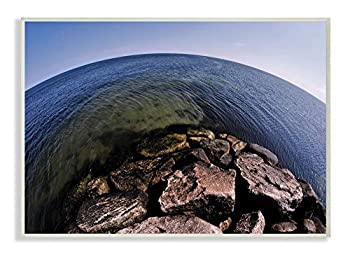 【中古】【輸入品・未使用】Stupell Industries 魚眼 海 風景 写真 壁飾り板 13 x 19インチ アーティストジョセフ・エリオットによるデザイン|スカイマーケットプラス