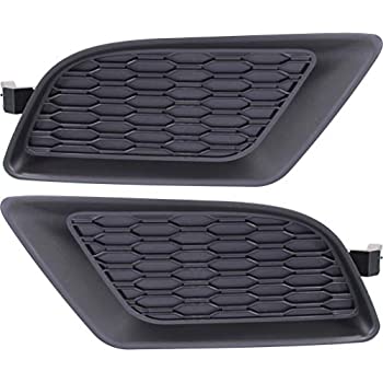 【中古】【輸入品・未使用】KarParts360 ダッジチャージャー フォグライトカバー 2011 12 13 2014 ドライバーと助手席側のペア/セット ブラック SE/SXT カバー CH1038131 +