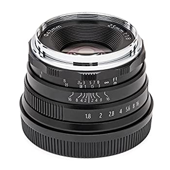 【中古】【輸入品・未使用】Koah Artisansシリーズ 25mm f/1.8 大口径マニュアルフォーカスレンズ Fujifilm FX用 (ブラック) 17,858円