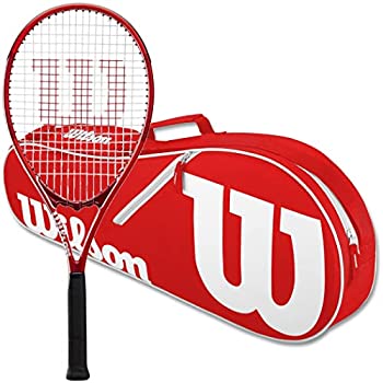 【中古】【インポート品・未当て嵌める】Wilson Pro Staff Precision XL 110 文字列済み庭球櫂 赤いこと有利さ 2容器に並べる御徒面子付き添い人 - 素晴らしいの大層らしい大いさ + エクスト その他-スポーツ・アウトドア