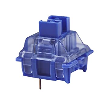 【中古】【輸入品・未使用】Gateron China Joy Switch メカニカルキーボードカスタム45gf 50gf ポンシリーズ5ピンパープルブルーCJ半透明メカニカルキーボードスイッチ(70個