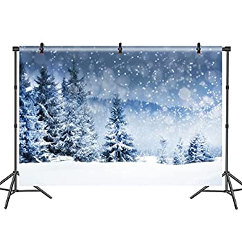 【中古】【輸入品・未使用】DASHAN 雪の景色 写真用背景 12x8フィート 松の木 雪の結晶 ボケ ポリエステル背景 冬 家族 休日 アウトドア パーティー リビングルーム 装飾 バ 16,605円