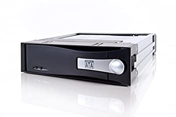 【中古】【輸入品・未使用】ICY DOCK 3.5インチ SATA III 頑丈なアルミハードドライブ ホットスワップ モバイルラック 5.25インチドライブベイ用 MB123SK-1B