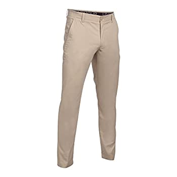 【中古】【インポート品・未当て嵌める】Under Armourメンズ演技Textured Chino???Tapered leg 赤銅色
