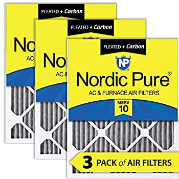【中古】【輸入品・未使用】Nordic Pure 24?x 30?x 1pm10?C-3プリーツMERV 10?PlusカーボンAC炉フィルタ3パック、24?x 30?x 1?\"