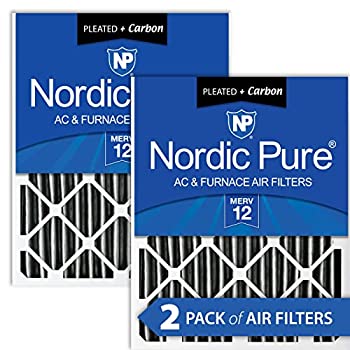 【中古】【輸入品・未使用】Nordic Pure 16?x 20?x 4pm12?C-2プリーツMERV 12?PlusカーボンAC炉フィルタ2パック、16?x 20?x 4?\