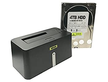【中古】【輸入品・未使用】NEXIN NEX-DS1U3 USB 3.0 ハードドライブ ドッキングステーション + WL 4TB 3.5インチ SATA ハードドライブ (コンボ) - リテール