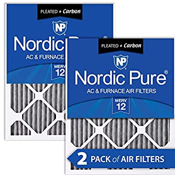 【中古】【輸入品・未使用】Nordic Pure 12 x 20 x 1 MERV 12 プリーツプラス カーボン AC 炉エアフィルター 2パック 2ピース｜スカイマーケットプラス 20,025円