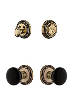 【中古】【輸入品・未使用】Grandeur Hardware ニューポートロゼット コベントリーノブとマッチするデッドボルトコンボパック 2.75" Backset 853454 1|スカイマーケットプラス
