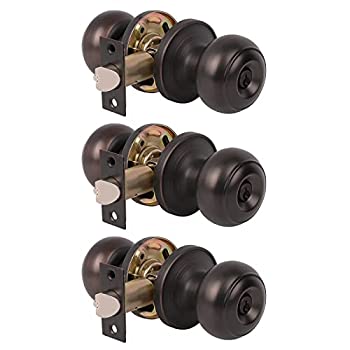 【中古】【輸入品・未使用】アンティークボールプライバシーに、ソリッドスチールドアノブ、内部セキュリティデッドボルトドアハンドルドアノブStoreroomベッドルームバスル|スカイマーケットプラス