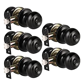 【中古】【輸入品・未使用】アンティークボールプライバシーに、ソリッドスチールドアノブ、内部セキュリティデッドボルトドアハンドルドアノブStoreroomベッドルームバスル