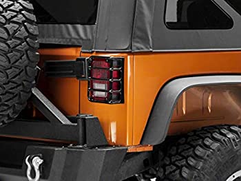 【中古】【輸入品・未使用】RedRock 4x4 ユーロスタイル テールライトガード - ブラック - ジープラングラー JK 2007-2018年｜スカイマーケットプラス