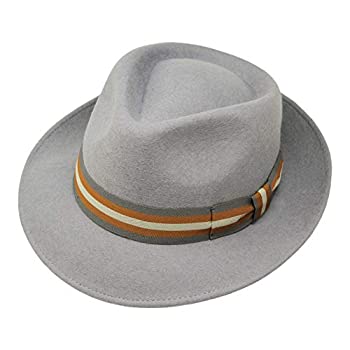 【中古】【インポート品・未当て嵌める】Borges \u0026 Scott HAT メンズ US 大きさ: 58糎 (Large) - (7 \u0026 1/4 to 7 \u0026 3/8) 色合い: 薄墨色