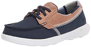 【中古】【輸入品・未使用】Skechers レディース Go Walk Lite-136070 ボートシューズ, ネイビー, 12