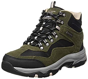 【中古】【インポート品・未当て嵌める】Skechers レディース 伸び伸びする填まる トレゴ アルパイントレイル 山歩きブーツ, オリーブ/黒いこと, 6