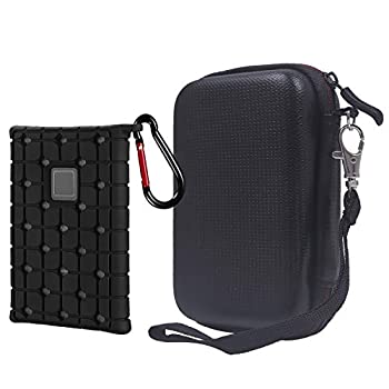 【中古】【輸入品・未使用】Rancco レザー耐衝撃トラベルケース + シリコン傷防止ケース Samsung T7 TouchポータブルSSD用 ハードジッパートラベルストレージ Samsung T7ポ