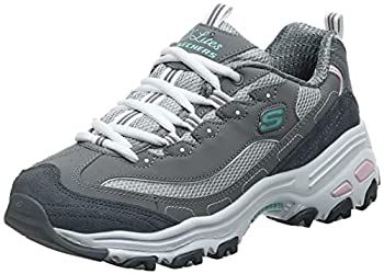 【中古】【インポート品・未当て嵌める】Skechers Women\u0027s D\u0027Lites Sneaker, GYLP\u003dGray Light Pink, 6