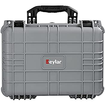 【中古】【インポート品・未当て嵌める】Eylar 標準尺度 16in 歯車 作りつける ハードカメラケース 雨合羽 泡立つ体TSA標準尺度(薄墨色)