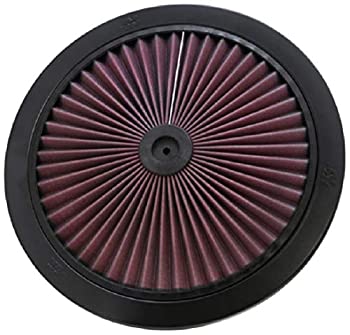 【中古】【輸入品・未使用】K&N X-Streamトップフィルター:高性能、プレミアム、洗濯可能、交換用エンジンフィルター:フィルター高さ:1インチ、形状:ラウンド蓋、66-1401