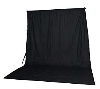 【中古】【輸入品・未使用】ePhotoモスリン写真バックドロップ背景10?x 20?ft Chromakey画面ブラックモスリン背景幕10?x 20black