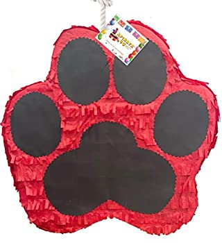 【中古】【輸入品・未使用】レッド&ブラックPaw Print Pinata 19?" Tall｜スカイマーケットプラス