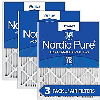 【中古】【輸入品・未使用】Nordic Pure 16?x 30?x 1?m12???3?MERV 12?AC炉フィルタ(数量3?)