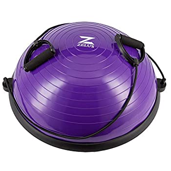 【中古】【輸入品・未使用】Z ZELUS バランスボール トレーナー ハーフヨガ エクササイズボール レジスタンスバンドとフットポンプ付き ヨガ フィットネス ホーム ジム ワー 36,841円