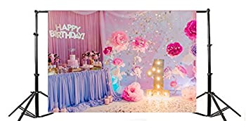【中古】【輸入品・未使用】Yeele 7?x 5ftベビー女の子1st誕生日パーティー写真の背景幕ビニールSweet CuteケーキSmashローズ花写真背景デコレーションKid Babyデジタル写