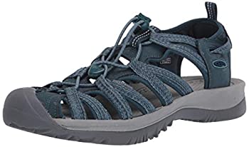【中古】【インポート品・未当て嵌める】(キーン) KEEN レディース ウィスパー サンダル, 青碧, 12
