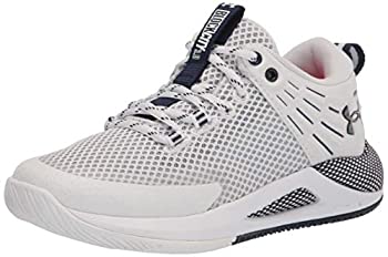 【中古】【インポート品・未当てはめる】Under Armour レディース HOVR Block City 排球シューズ, 白いこと(100)/ミッドナイトネイビー。, 27.0 糎