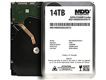 【中古】【輸入品・未使用】MaxDigitalData (MD14000GSA12872) 14TB 7200RPM SATA 6Gb/s 256MB キャッシュ 3.5インチ 内蔵デスクトップハードドライブ